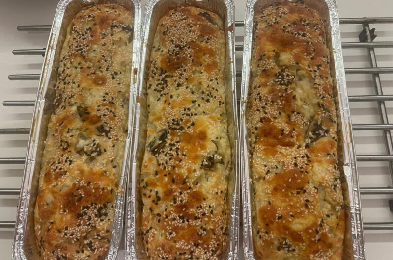 פשטידת גבינות עם כרובית ופיטריות